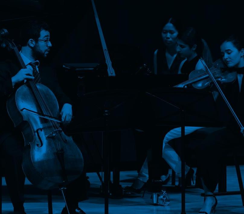 students performing on stage